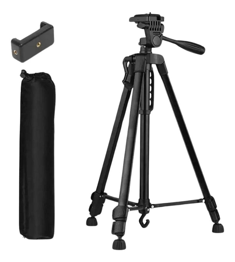 TRIPODE PROFESIONAL PARA CAMARA CON NIVEL Y AJUSTE DE ANGULO - 1
