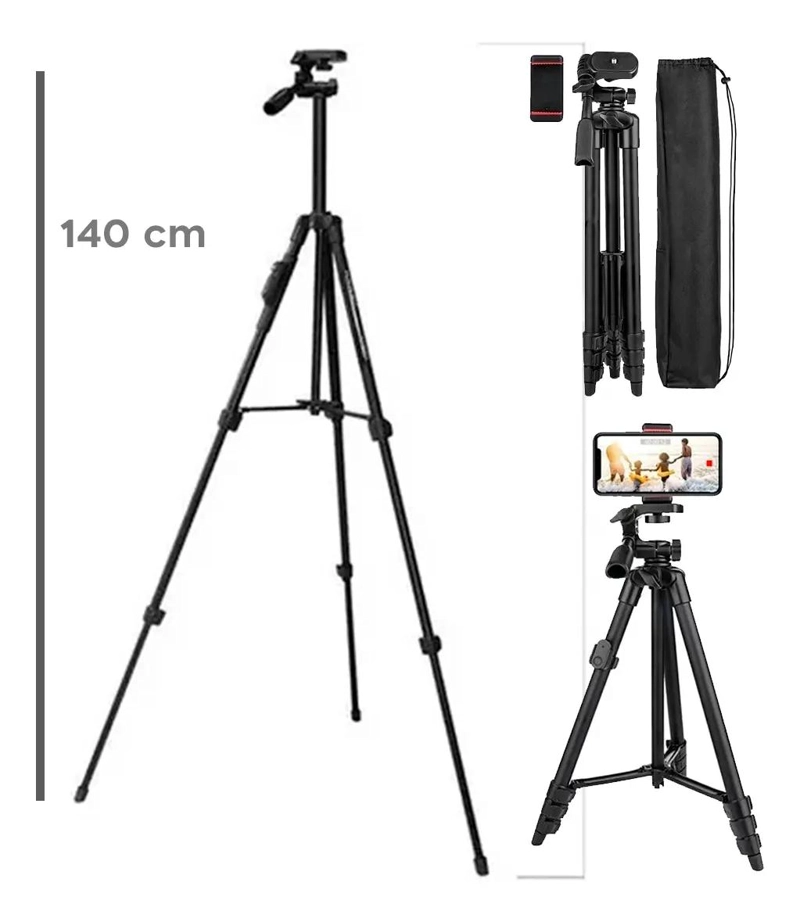 TRIPODE PROFESIONAL PARA CAMARA CON NIVEL Y AJUSTE DE ANGULO - 6