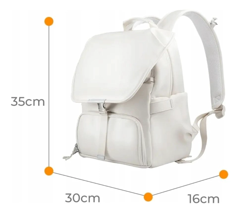 MOCHILA URBANA Y FOTOGRAFICA DE 18 LITROS COLOR CREMA - 8
