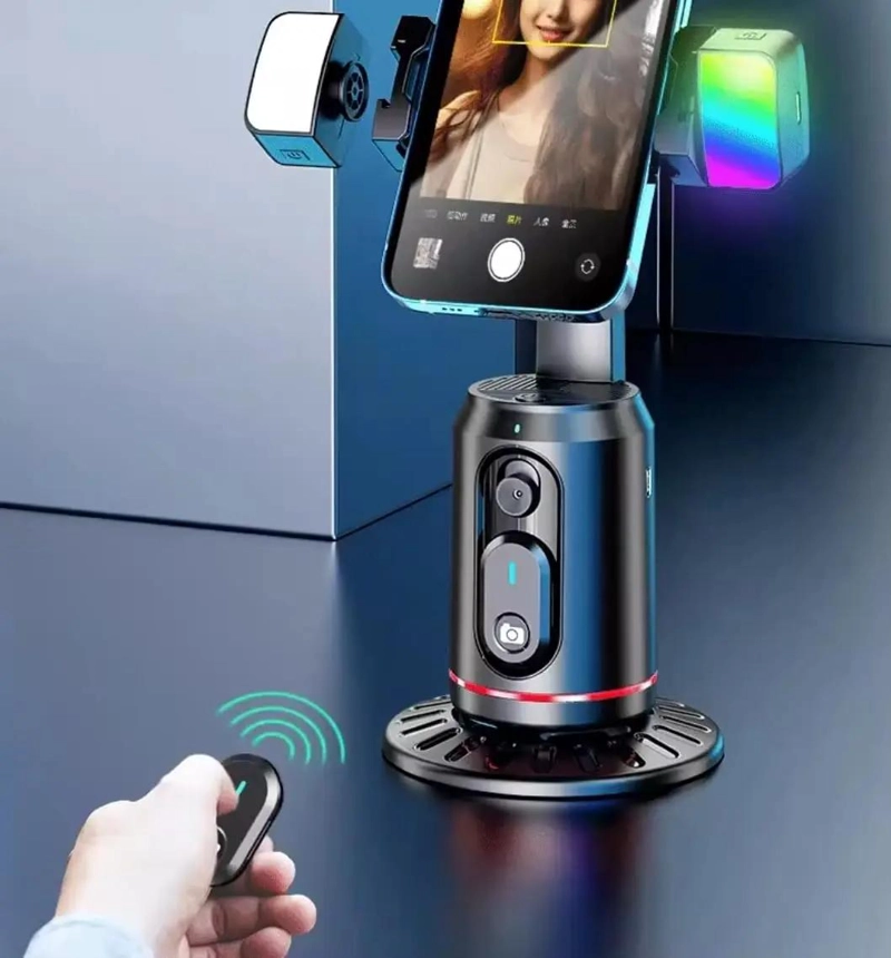 ESTABILIZADOR DE CELULAR CON SEGUIMIENTO AUTOMATICO Y LUCES - 2