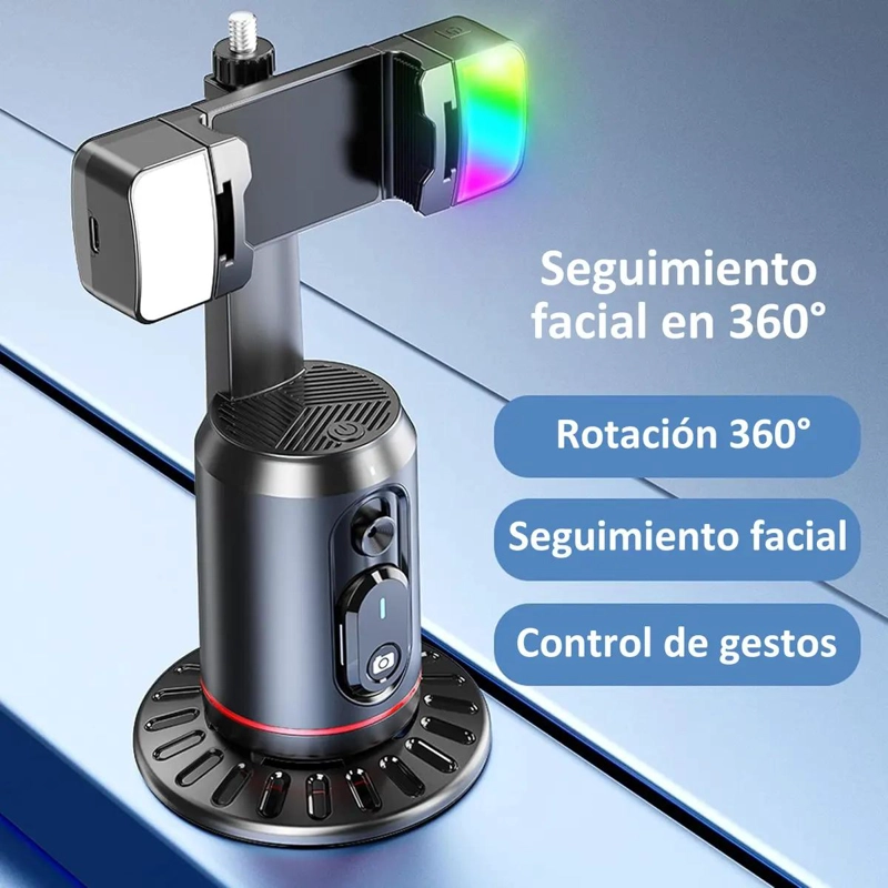 ESTABILIZADOR DE CELULAR CON SEGUIMIENTO AUTOMATICO Y LUCES - 3