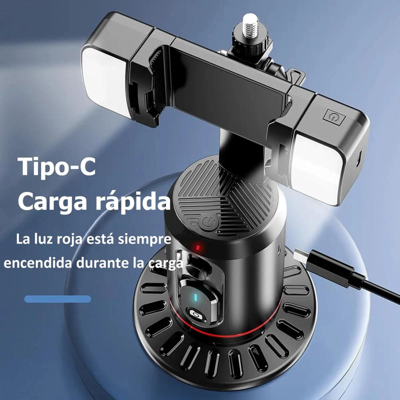 ESTABILIZADOR DE CELULAR CON SEGUIMIENTO AUTOMATICO Y LUCES - 4