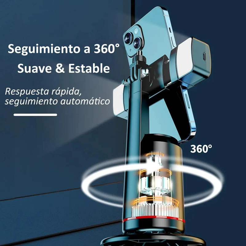 ESTABILIZADOR DE CELULAR CON SEGUIMIENTO AUTOMATICO Y LUCES - 6