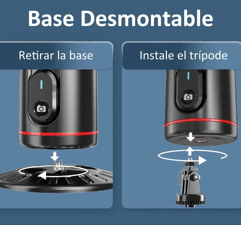 ESTABILIZADOR DE CELULAR CON SEGUIMIENTO AUTOMATICO Y LUCES - 8