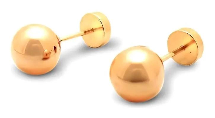 AROS ABRIDORES BOLITA 5MM LAMINADOS EN ORO 18K - 1