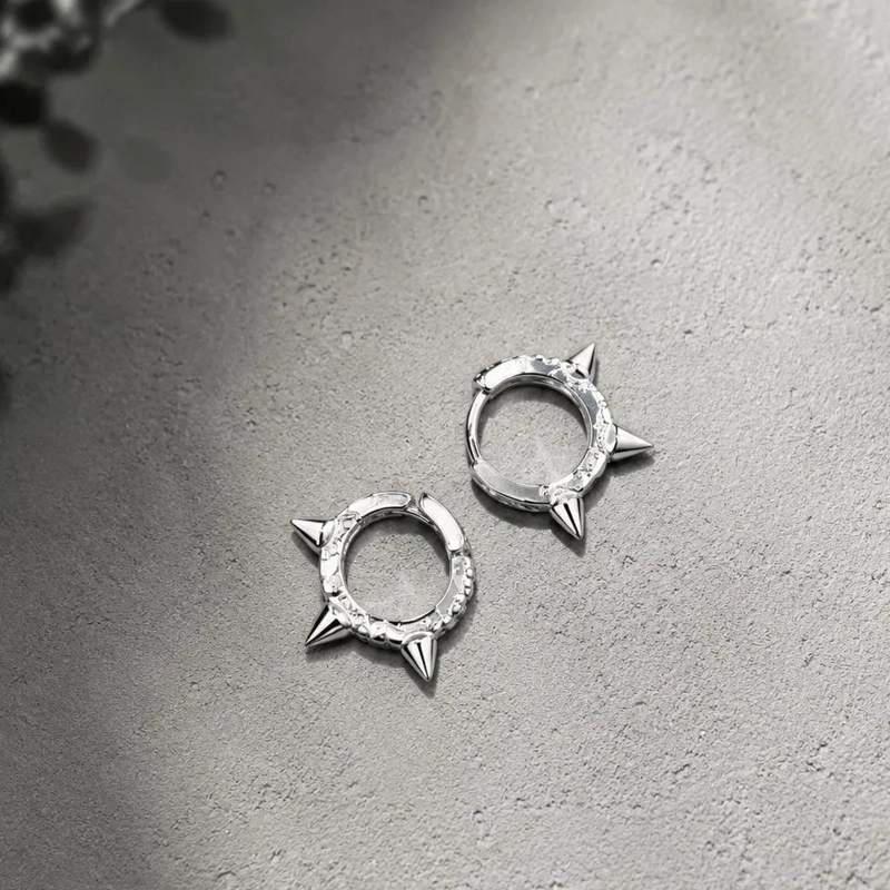 AROS HUGGIE DE PLATA 925 CON MICROCIRCONES PARA TODOS - 3