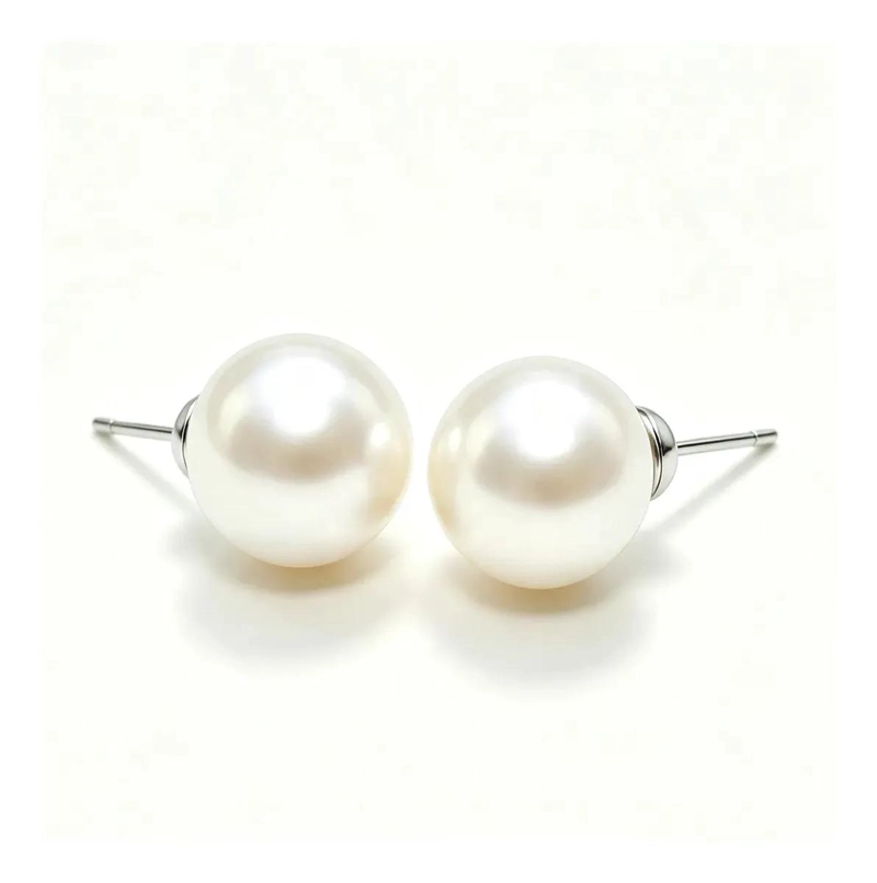 AROS DE PERLAS CULTIVADAS BLANCAS EN PLATA 925 ELEGANTES - 1