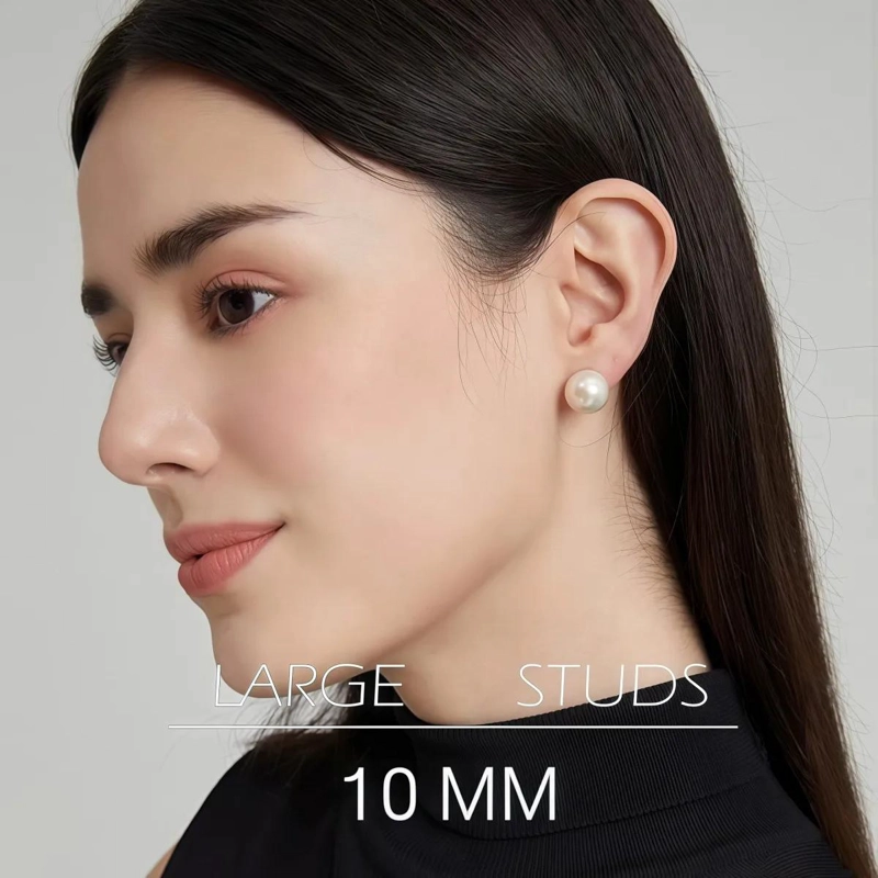 AROS DE PERLAS CULTIVADAS BLANCAS EN PLATA 925 ELEGANTES - 2
