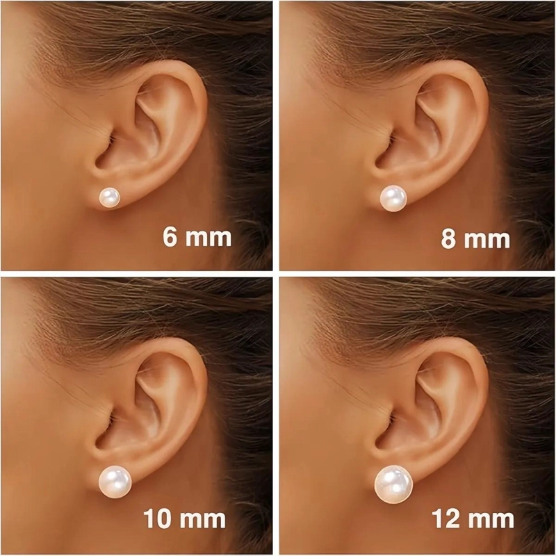 AROS DE PERLAS CULTIVADAS BLANCAS EN PLATA 925 ELEGANTES - 8