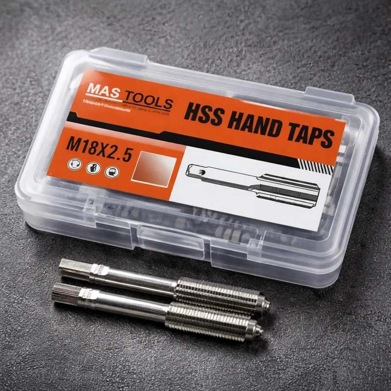 JUEGO DE MACHOS MANUAL 5 X 0.8 HSS 3 PIEZAS - 5