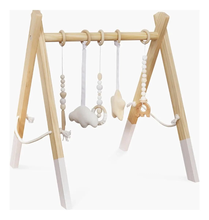 GIMNASIO INFANTIL DE MADERA PARA DESARROLLO MOTOR - 3