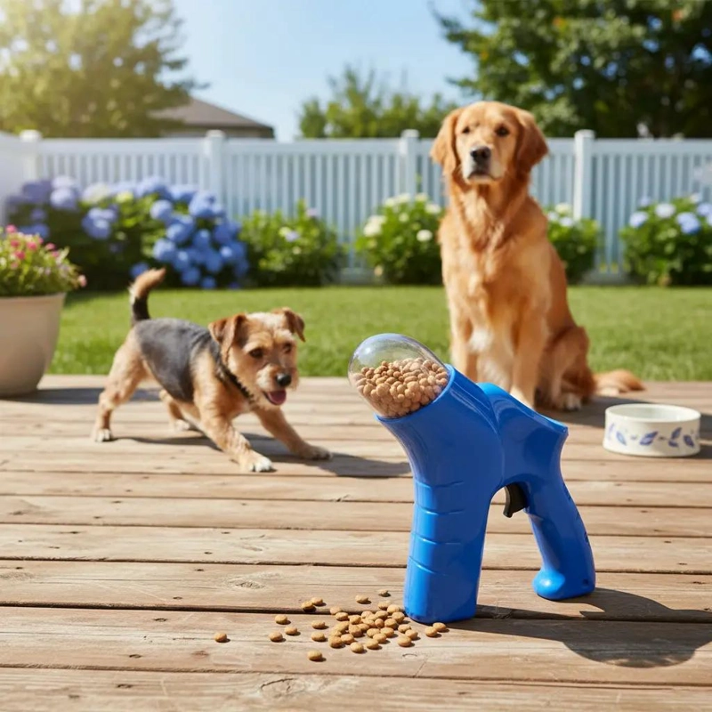 LANZADOR DE SNACKS PARA PERROS IDEAL PARA EJERCICIO Y DIVERSION - 3