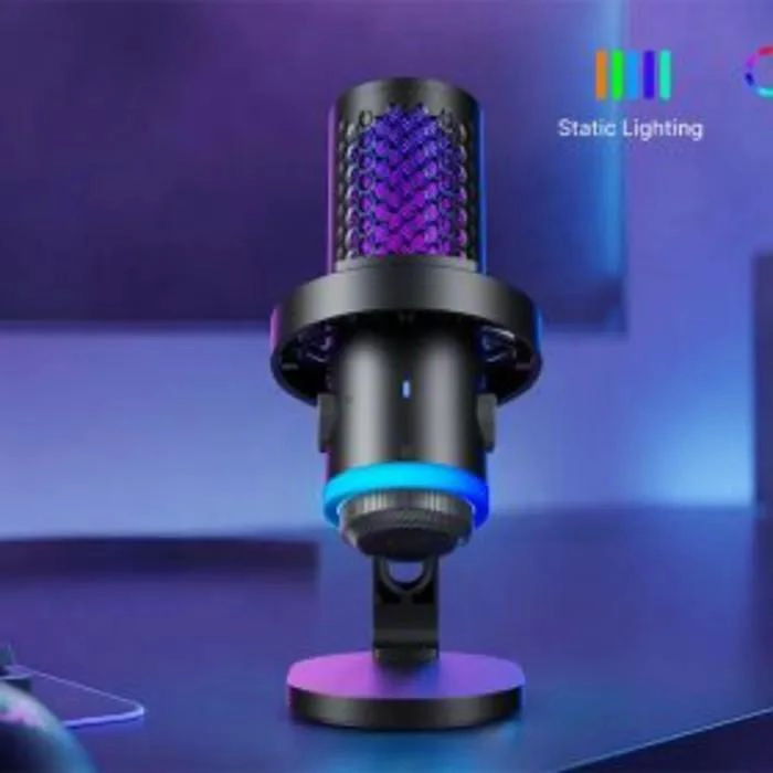 MICROFONO USB CON ILUMINACION RGB Y CANCELACION DE RUIDO - 6
