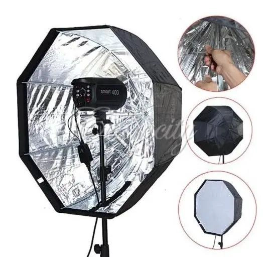 OCTOBOX 120 CM CON DIFUSOR BLANCO TRANSLUCIDO PARA FOTOGRAFIA - 2