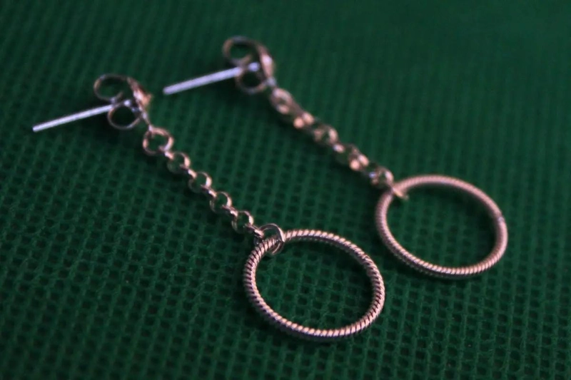 AROS COLGANTES CIRCULARES DE PLATA 925 PARA REGALO ESPECIAL - 3