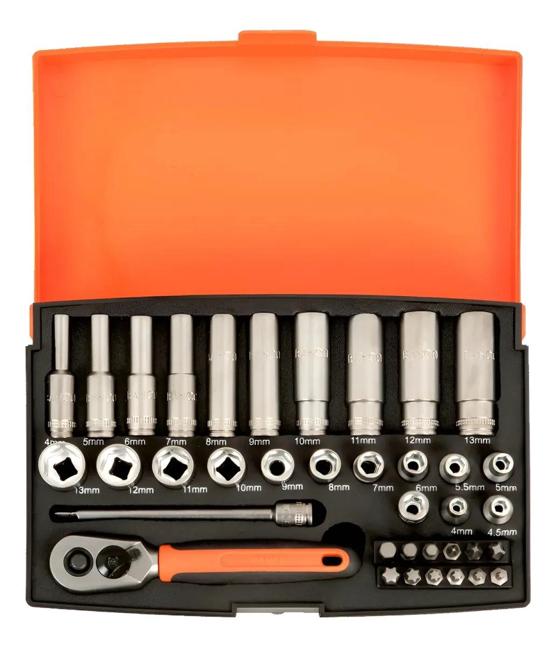 JUEGO DE DADOS Y ACCESORIOS 37 PIEZAS PARA HERRAMIENTAS - 1