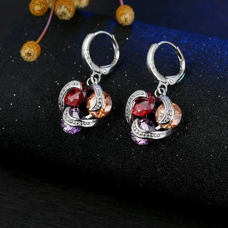 SET DE JOYAS DE PLATA 925 CON AROS Y COLLAR ELEGANTE - 5