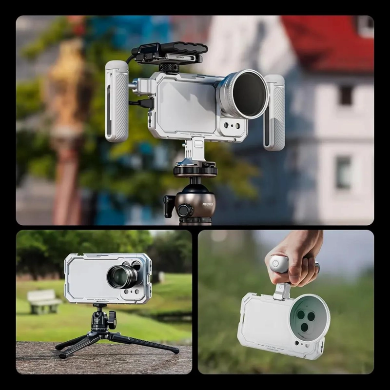 JAULA RIG PARA VIDEO Y FOTOGRAFIA MOVIL COMPATIBLE CON IPHONE 17 PRO - 7