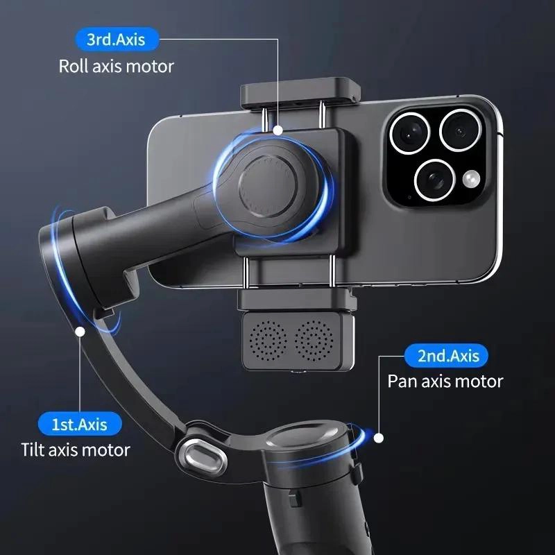 ESTABILIZADOR GIMBAL 3 EJES PLEGABLE PARA SMARTPHONE CON CONTROL REMOTO - 6