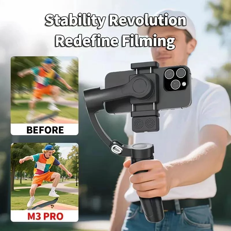 ESTABILIZADOR GIMBAL 3 EJES PLEGABLE PARA SMARTPHONE CON CONTROL REMOTO - 7
