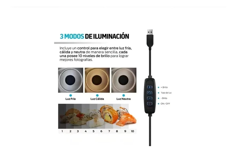 MINI ESTUDIO FOTOGRAFICO LED 30CM X 30CM PARA FOTOGRAFIA - 8