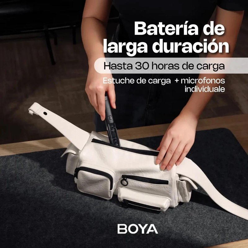 MICROFONO INALAMBRICO COMPACTO CON CANCELACION DE RUIDO PARA GRABACIONES - 4