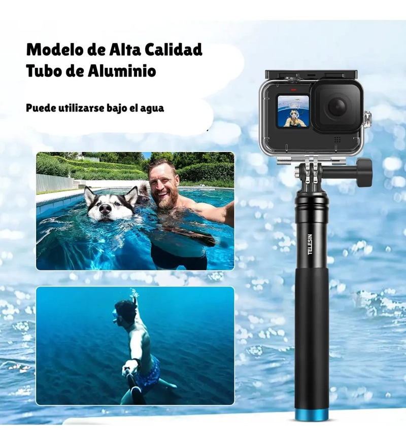 BASTON SELFIE TRIPODE EXTENSIBLE PARA SMARTPHONE Y CAMARAS - 5