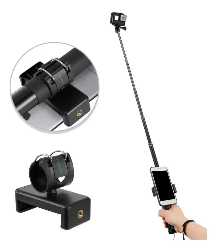 BASTON SELFIE TRIPODE EXTENSIBLE PARA SMARTPHONE Y CAMARAS - 7