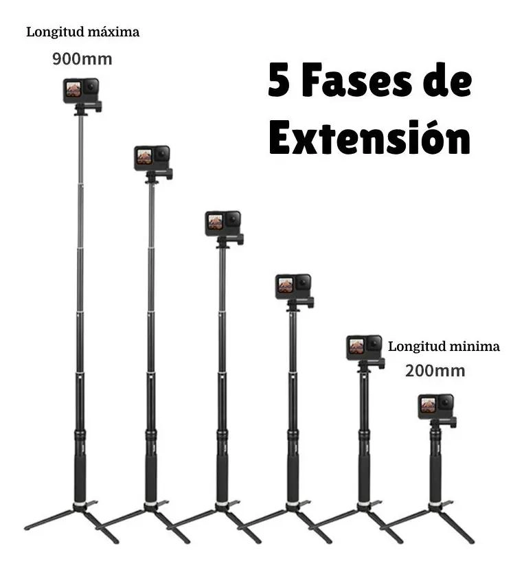 BASTON SELFIE TRIPODE EXTENSIBLE PARA SMARTPHONE Y CAMARAS - 8