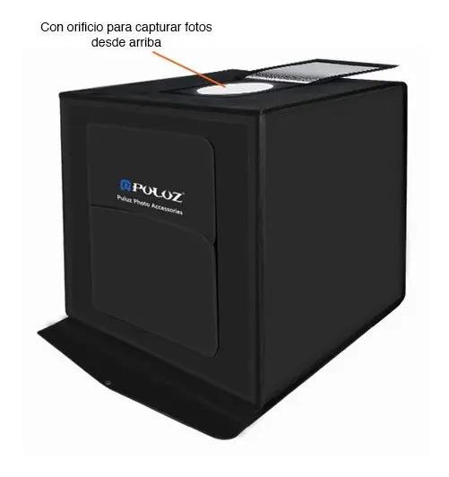 ESTUDIO FOTOGRAFICO PORTATIL CON ILUMINACION LED 40X40 CM - 5