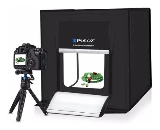 ESTUDIO FOTOGRAFICO PORTATIL CON ILUMINACION LED 40X40 CM - 6