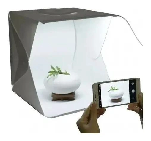 ESTUDIO FOTOGRAFICO PORTATIL 30CM CON LUZ LED PARA PRODUCTOS - 1