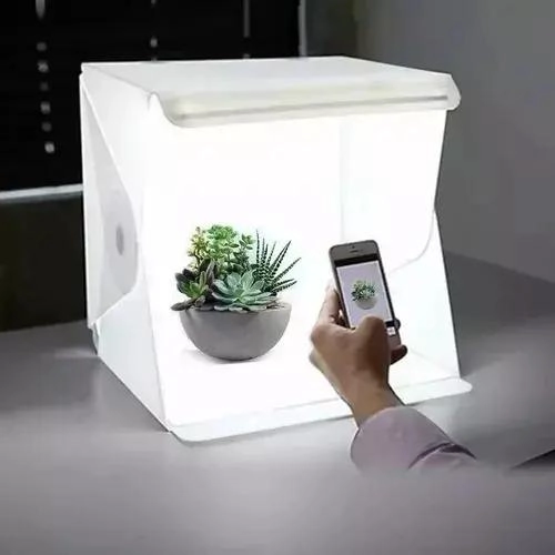 ESTUDIO FOTOGRAFICO PORTATIL 30CM CON LUZ LED PARA PRODUCTOS - 4