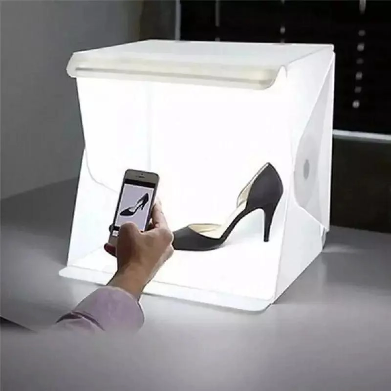 ESTUDIO FOTOGRAFICO PORTATIL 30CM CON LUZ LED PARA PRODUCTOS - 8