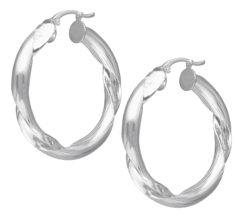 AROS CHUNKY DE PLATA 925, DISEÑO ELEGANTE Y LIVIANO - 1