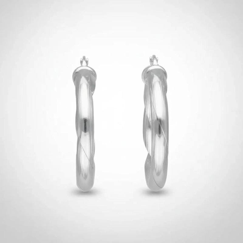 AROS CHUNKY DE PLATA 925, DISEÑO ELEGANTE Y LIVIANO - 6