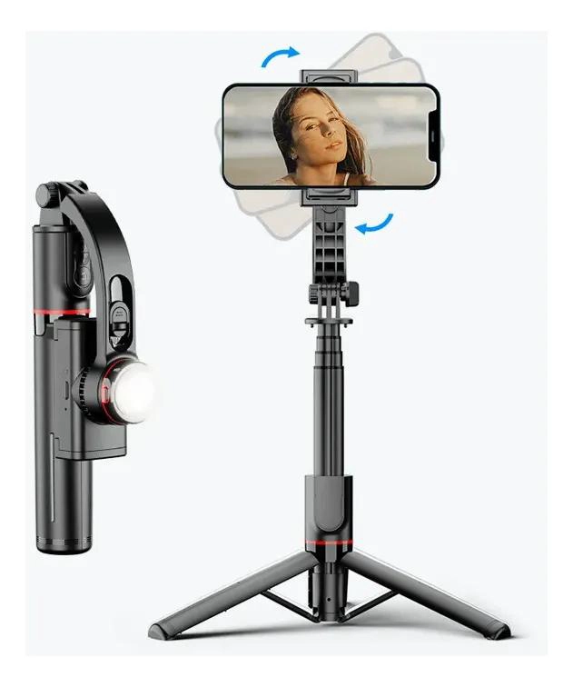 GIMBAL ESTABILIZADOR PLEGABLE CON LUZ LED Y CONTROL REMOTO - 3