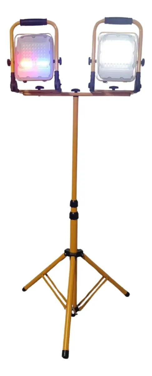 ATRIL TRIPODE SOPORTE CON FOCOS RECARGABLES 50W - 6