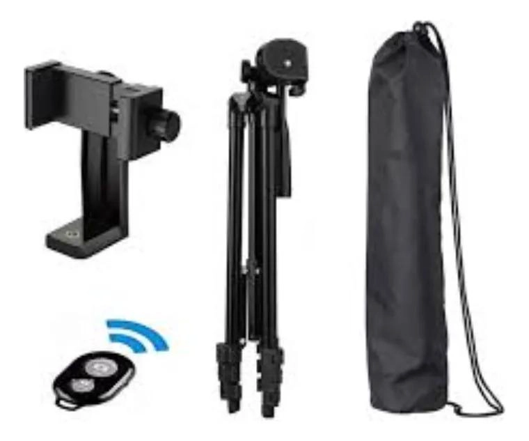 TRIPODE LIVIANO DE ALUMINIO PARA CAMARA Y CELULAR 1.25 METROS - 1