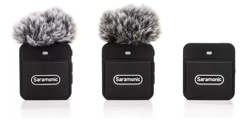MICROFONO INALAMBRICO DUAL DE CLIP PARA GRABACION DE AUDIO - 1