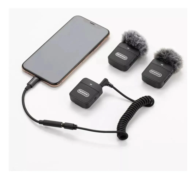 MICROFONO INALAMBRICO DUAL DE CLIP PARA GRABACION DE AUDIO - 4