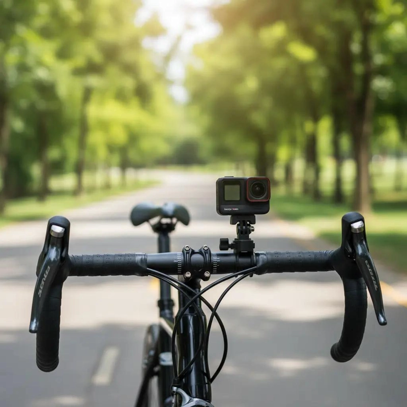 SOPORTE PARA CAMARA Y PALO DE SELFIE PARA BICICLETA - 2
