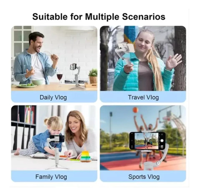 ESTABILIZADOR DE VIDEO PARA SMARTPHONE 3 EJES PLEGABLE - 7