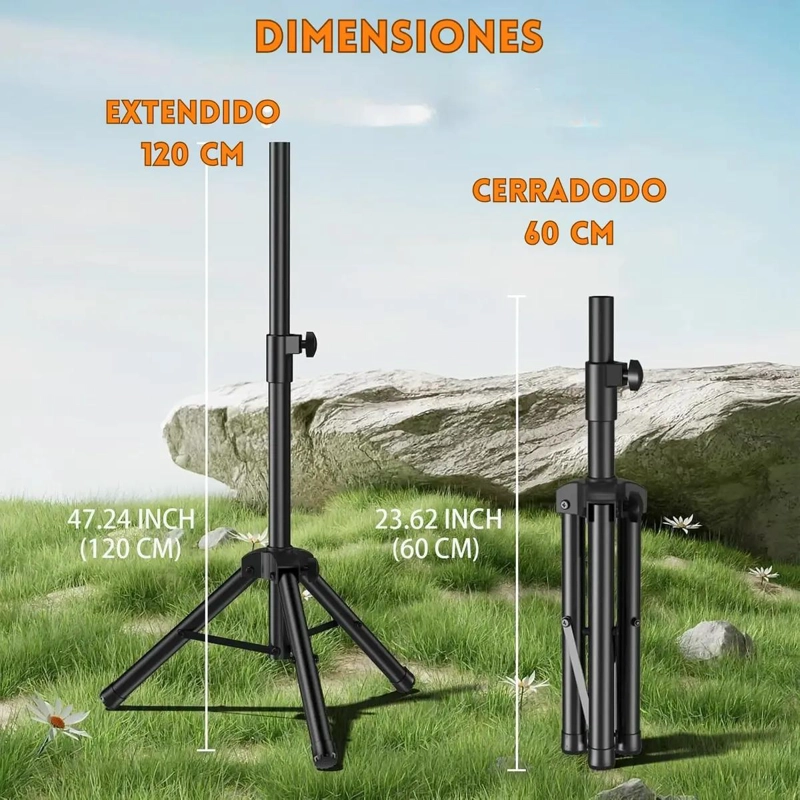 TRIPODE DE METAL AJUSTABLE PARA SOPORTE DE EQUIPOS - 2