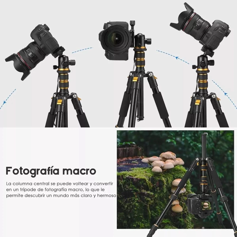 TRIPODE AJUSTABLE PARA CAMARA Y SMARTPHONE - 7