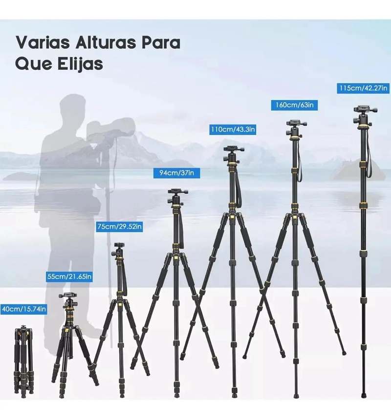 TRIPODE AJUSTABLE PARA CAMARA Y SMARTPHONE - 8