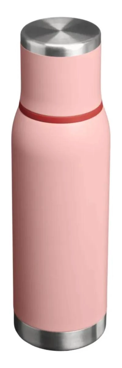 TERMO DE ACERO INOXIDABLE 750 ML CON TAPA AISLADA COLOR DURAZNO - 2