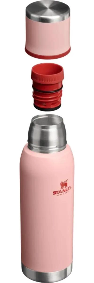 TERMO DE ACERO INOXIDABLE 750 ML CON TAPA AISLADA COLOR DURAZNO - 3