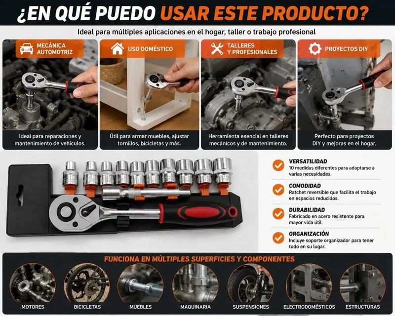 LLAVE AJUSTABLE DE ACERO CROMADO 1/2' - 3