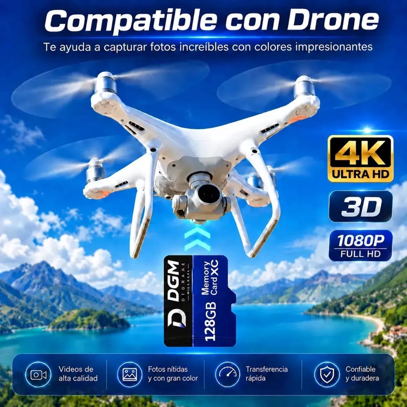 KIT DE ALMACENAMIENTO 128GB CON ADAPTADOR Y LECTOR 2 EN 1 - 7